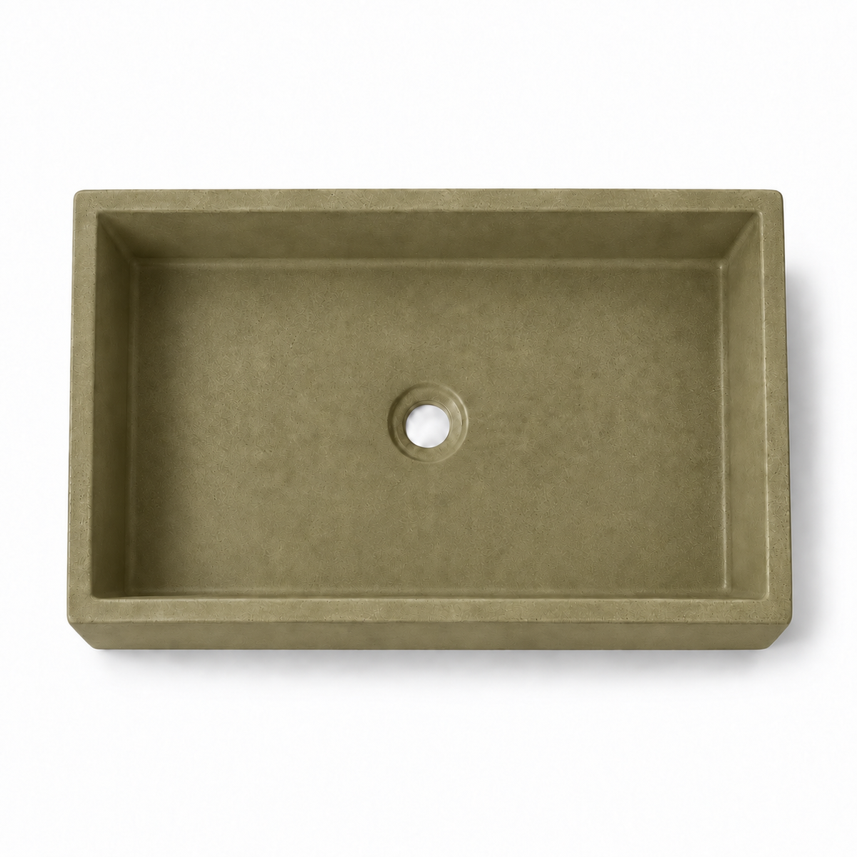 Bribri concrete sink in Musgo, corrected deep top view