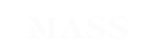 MASS primary wordmark in white