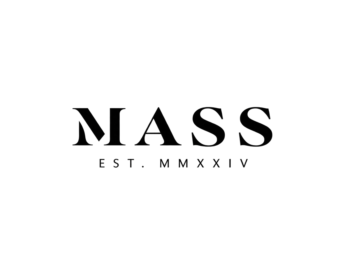 MASS EST. MMXXIV secondary lockup in black